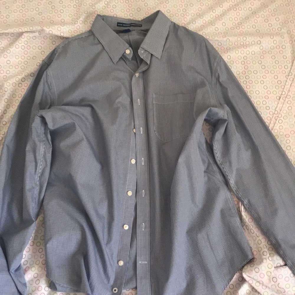 Old navy non iron slim fit size xl dress shirt